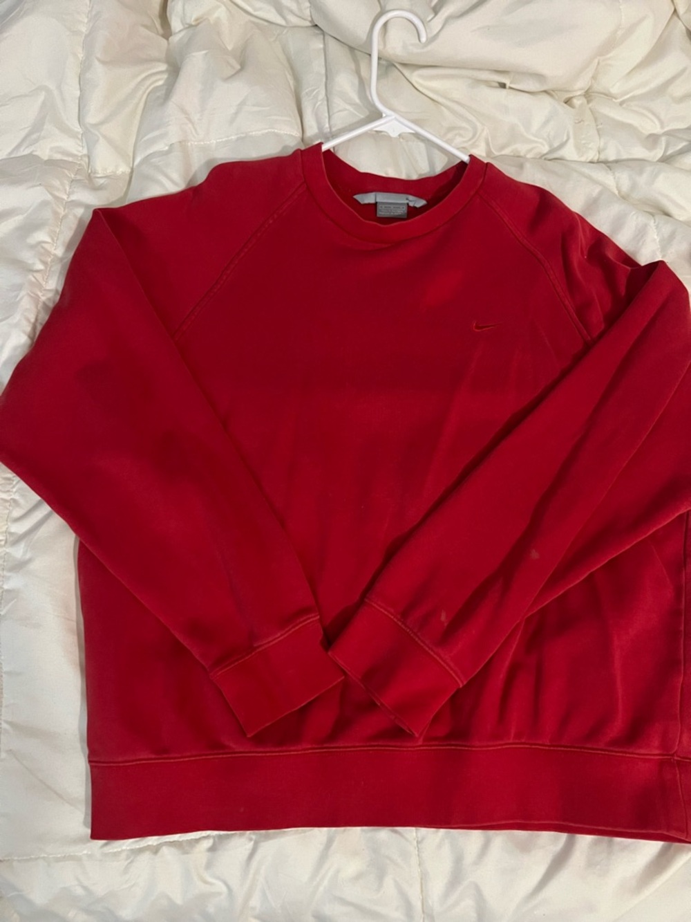 Nike Red Crewneck Sweatshirt - Men's Athletic Pullover